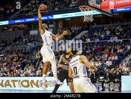 Madrid, Spanien. 22. Dezember 2022. 22. Dezember 2022; Wizink Center; Madrid; Spanien; Turkish Airlines Euroleague Basketball; Real Madrid vs LDLC Asvel Villeurbanne; Guerschon Yabusele (Madrid) 900/Cordon Press Credit: CORDON PRESS/Alamy Live News Stockfoto