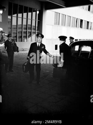 NATO-Ministertagung. Fotos von Marshall-Plan-Programmen, Ausstellungen und Personal Stockfoto