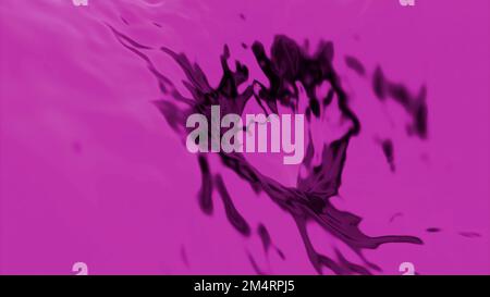 Rosafarbener und brauner Hintergrund. Design.Helle Wellen in der Bewegungssimulation, die in den Bolzen fließen und mit dunklen Schattierungen hervorgehoben werden. Hochwertige 4K-Aufnahmen Stockfoto