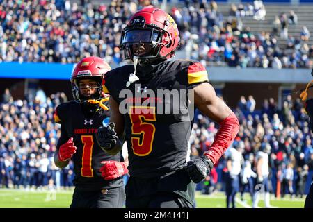 Ferris State Bulldogs Wide Receiver CJ Jefferson (5) während des ersten Quartals der NCAA Division II National Championship College Football Game, AT Stockfoto