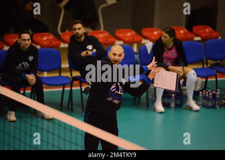 CSO Voluntari - Budowlani Łódź , CEV Champions League , 21.12.2022 Stockfoto