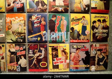 Titelseiten Des Alten Pulp Fiction Magazins Stockfoto