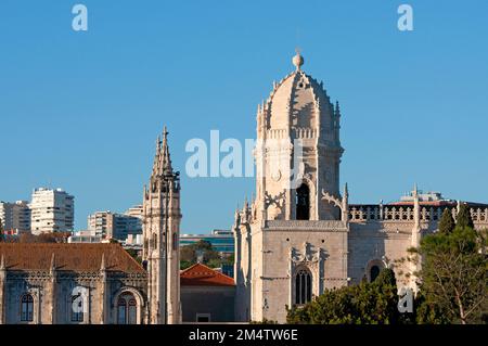 Kuppel der Kirche Santa Maria de Belem, Kloster Jeronimos (16. Jahrhundert - vom Architekten Diogo de Boitaca im manueline-Stil), Lissabon, Portugal Stockfoto