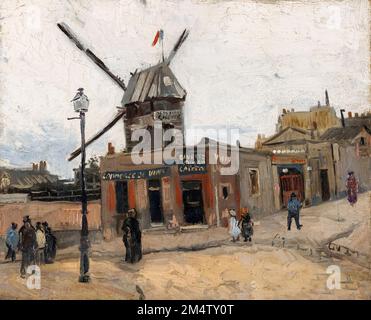 Vincent van Gogh, Moulin de la Galette, Ölgemälde auf Leinwand, 1886 Stockfoto