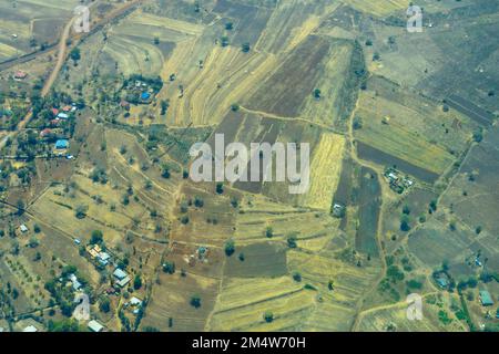 Luftaufnahme der Stadt Arusha in Tansania Stockfoto