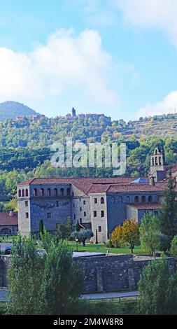 Kloster Boltañá oder Kloster Carmen, Comarca del Sobrarbe, Aragon, Spanien, Europa Stockfoto