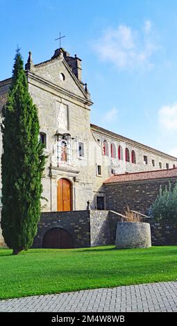 Kloster Boltañá oder Kloster Carmen, Comarca del Sobrarbe, Aragon, Spanien, Europa Stockfoto