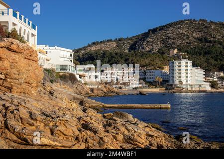 Sant Elm, Stadt und Fischerdorf auf Mallorca, Mallorca, Balearen, Spanien, Europa Stockfoto