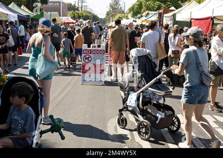 Auf einem Bauernmarkt in Los Angeles, Kalifornien, USA. Stockfoto