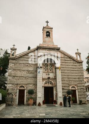 Heilige Kirche des Heiligen Demetrios in Psiri Stockfoto