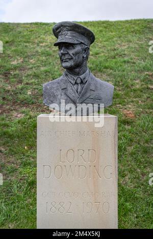 Schlachtruhe von Großbritannien, RAF-Führer,... ..Luftmarschall Lord Hugh Dowding, Capel-le-Ferne, England Stockfoto