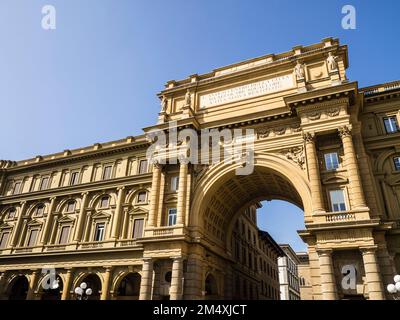 Piazza della Repubblica, Florenz, Italien Stockfoto