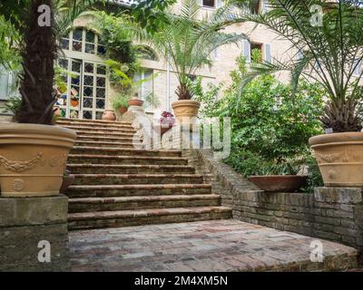 Botanischer Garten, Urbino, Le Marche, Italien, Europa Stockfoto