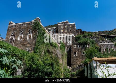 Das Dorf Rijal Almaa in den Asir-Bergen Stockfoto