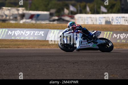 British Super Bikes Thruxton Race Circuit Sunday Race Day Stockfoto