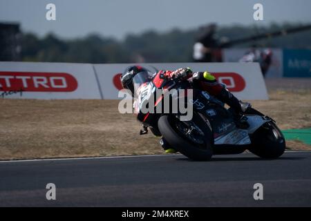 British Super Bikes Thruxton Race Circuit Sunday Race Day Stockfoto