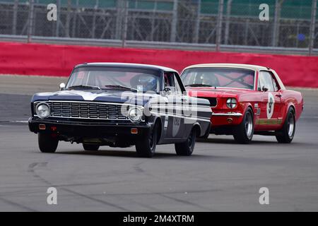 Julian Thomas, Calum Lockie, Ford Falcon, Adrian Flux Trophy für Transatlantic Pre ’66 Touring Cars, vorwiegend V8 Americana vs. UK Stalw Stockfoto