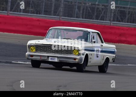 Dan Williamson, Ford Falcon Sprint, Adrian Flux Trophy für Transatlantic Pre ’66 Touring Cars, vorwiegend V8 Americana vs. Die britischen Stalwarts F Stockfoto