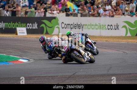 British Super Bikes Thruxton Race Circuit Sunday Race Day Stockfoto