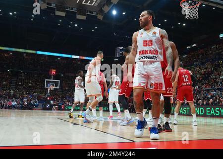 Mailand, Italien. 23. Dezember 2022. <rdf:li XML:lang='x-default'/ im Jahr EA7 Emporio Armani Milano vs Monaco, Basketball Euroleague Championship in Mailand, Italien, Dezember 23 2022 Kredit: Independent Photo Agency/Alamy Live News Stockfoto