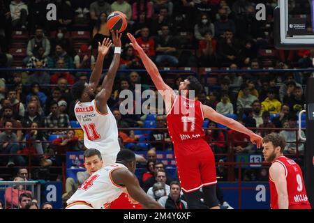 Mailand, Italien. 23. Dezember 2022. <rdf:li XML:lang='x-default'/ im Jahr EA7 Emporio Armani Milano vs Monaco, Basketball Euroleague Championship in Mailand, Italien, Dezember 23 2022 Kredit: Independent Photo Agency/Alamy Live News Stockfoto