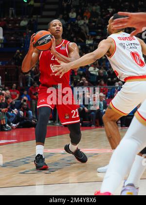 Mailand, Italien. 23. Dezember 2022. <rdf:li XML:lang='x-default'/ im Jahr EA7 Emporio Armani Milano vs Monaco, Basketball Euroleague Championship in Mailand, Italien, Dezember 23 2022 Kredit: Independent Photo Agency/Alamy Live News Stockfoto
