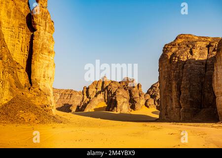 Wunderschöne Sandsteinlandschaft, Al Ula, Königreich Saudi-Arabien Stockfoto