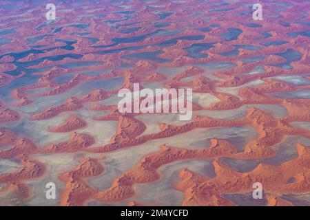 Die Antenne des Rub al Khalil, das leere Viertel, das Königreich Saudi-Arabien Stockfoto