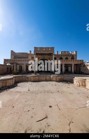 Verlassener Abdullah al-Suleiman Palast, Taif, Königreich Saudi-Arabien Stockfoto