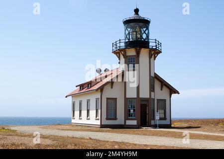 Point Cabrillo Light Station an der Mendocino, Kalifornien, Küste Stockfoto