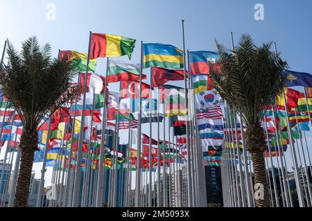 Verschiedene Flaggen der Welt Stockfoto