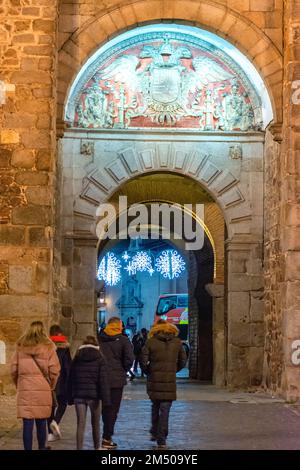 Neues Bisagra-Tor. Toledo, Castilla La Mancha, Spanien. Stockfoto