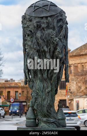 Statue von Samuel Levy in Toledo, Spanien Stockfoto