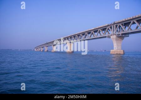 Die Padma-Mehrzweckbrücke von Bangladesch Stockfoto