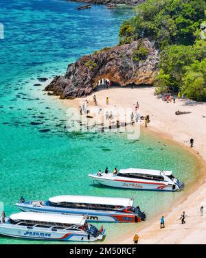 Luftaufnahme des Koh Khai Tarutao Nationalparks, Satun, Thailand Stockfoto