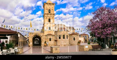 Wahrzeichen der Insel Zypern - Byzantin Kirche Saint Lazaros in Larnaka Stadt Stockfoto