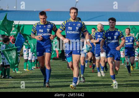 Treviso, Italien. 24. Dezember 2022. Zebre Rugby während Benetton Rugby vs Zebre Rugby Club, United Rugby Championship Match in Treviso, Italien, Dezember 24 2022 Kredit: Independent Photo Agency/Alamy Live News Stockfoto