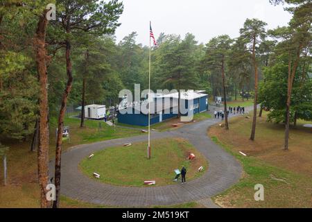 Geisa, Deutschland - 14. September 2022: Museumspunkt Alpha US-Militärbasis in Geisa in Thüringen Stockfoto