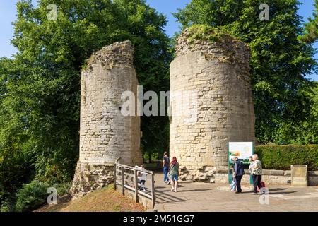 Knaresborough Burgruinen Burg Knaresborough North Yorkshire England GB Europa Stockfoto