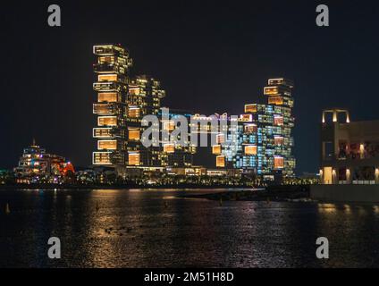 Dubai, Vereinigte Arabische Emirate - 11.03.2022 Uhr - Bild des Royal Atlantis, fünf-Sterne-Hotel auf Palm Jumeirah Stockfoto