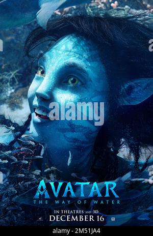 Poster „Avatar: Der Weg des Wassers“ (2022). Foto: 20. Century Studios Stockfoto