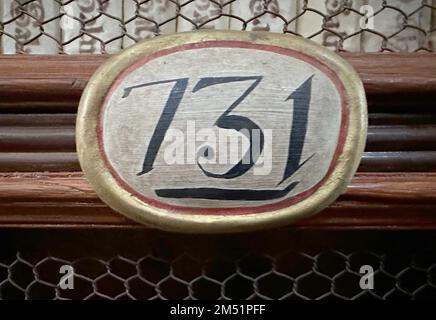 Puebla, Puebla, USA. 9. Dezember 2022. Die Biblioteca Palafoxiana Bibliothek im historischen Zentrum von Puebla City stammt aus dem Jahr 1646. Es ist die UNESCO, die es als erste öffentliche Bibliothek in Nord- und Südamerika anerkennt. Puebla, Mexiko Freitag, 9. Dezember 2022. (Kreditbild: © Mark Hertzberg/ZUMA Press Wire) Stockfoto