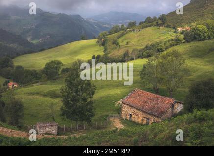 Wunderschöne Landschaft in Asturien, Spanien Stockfoto
