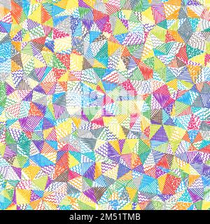 Niedriger Hintergrund für Polyskizzen. Ansprechendes quadratisches Muster. Erstaunlicher abstrakter Hintergrund. Vektordarstellung. Stock Vektor