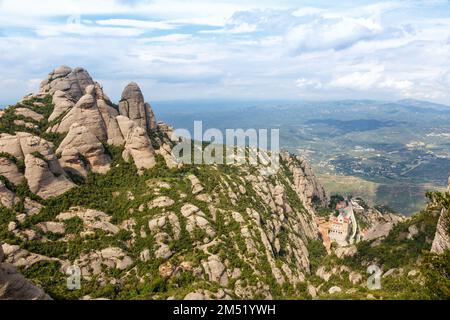 Kloster Abtei Montserrat Barcelona Spanien Berge Reisen Reisen Reisen Reisen Reisen Stockfoto
