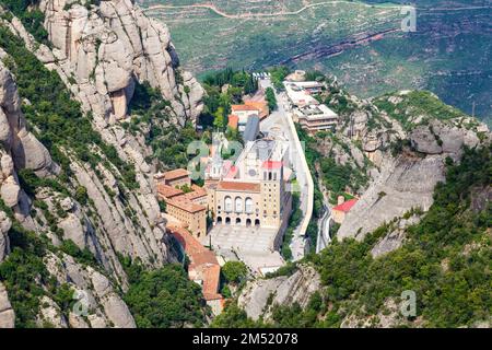 Kloster Abtei Montserrat Barcelona Spanien Katalonien Reise Reiseansicht Reisen Stockfoto