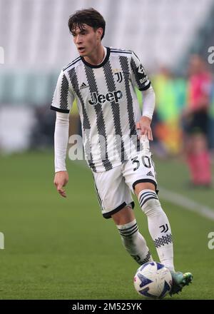 Turin, Italien, 22. Dezember 2022. Matias Soule of Juventus während des Freundschaftsspiels im Allianz-Stadion, Turin. Der Bildausdruck sollte lauten: Jonathan Moscrop/Sportimage Stockfoto