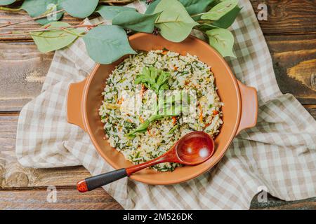 Koreanisches gesundes Essen Name Bibimbap Gericht Stockfoto
