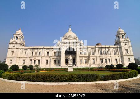 Das berühmte Queen Victoria Memorial am Maidan, Kalkutta, Westbengalen, Indien. Stockfoto