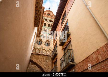 Teruel-Kathedrale in Aragón, mittelalterlicher katholischer Tempel im einzigartigen Mudéjar-Stil Stockfoto